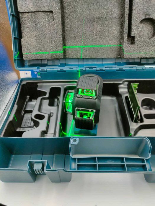 Bosch GLL 3-80 G - Zielony Laser Liniowy Krzyżowy Walizka