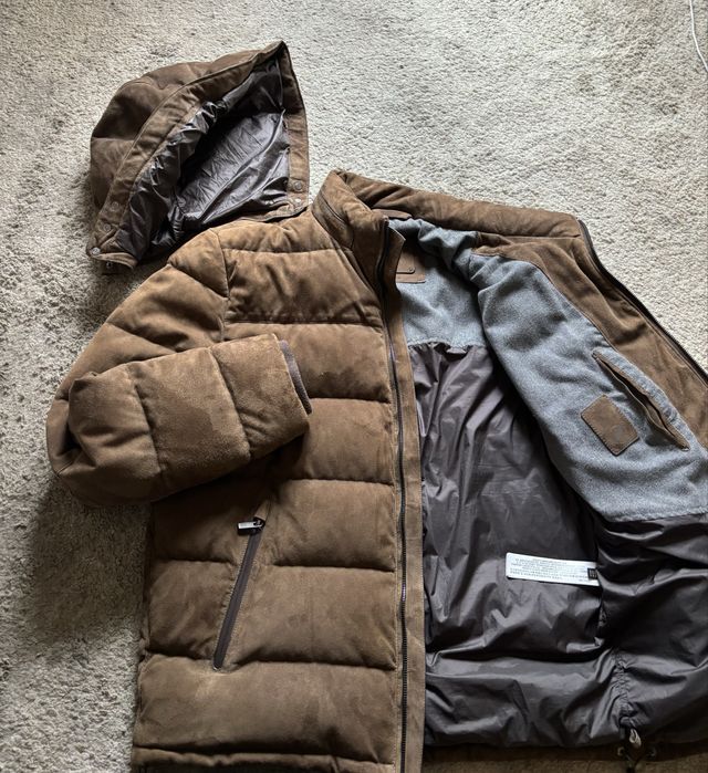 Casaco Camurça e Penas