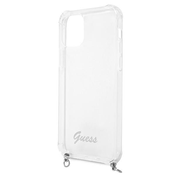 Etui Guess iPhone 12 Pro Max 6,7" Transparent 4G Silver Chain