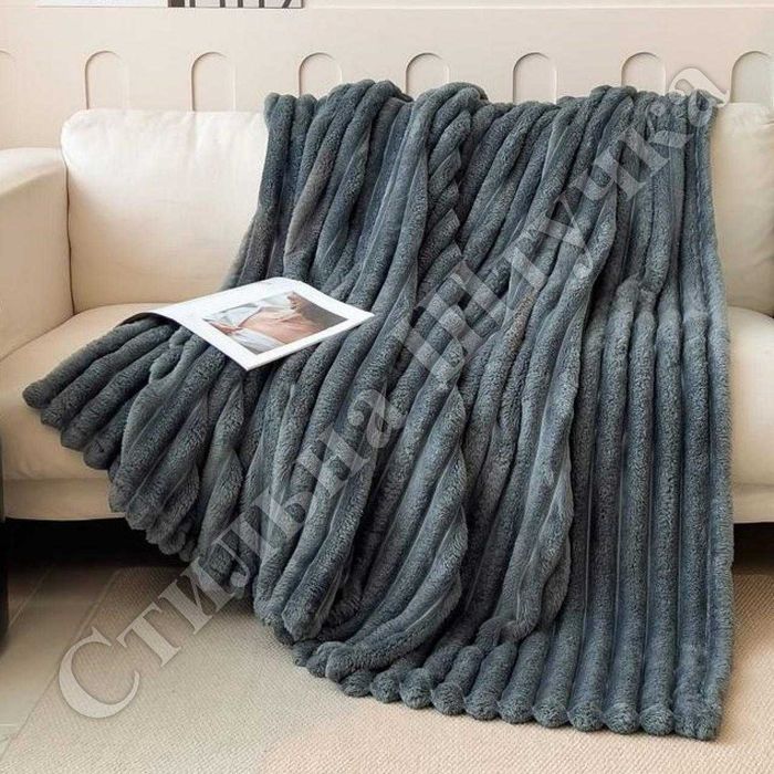 Шикарні покривала Шарпей полоса 5см, розмір Євро (200х230) в сумці