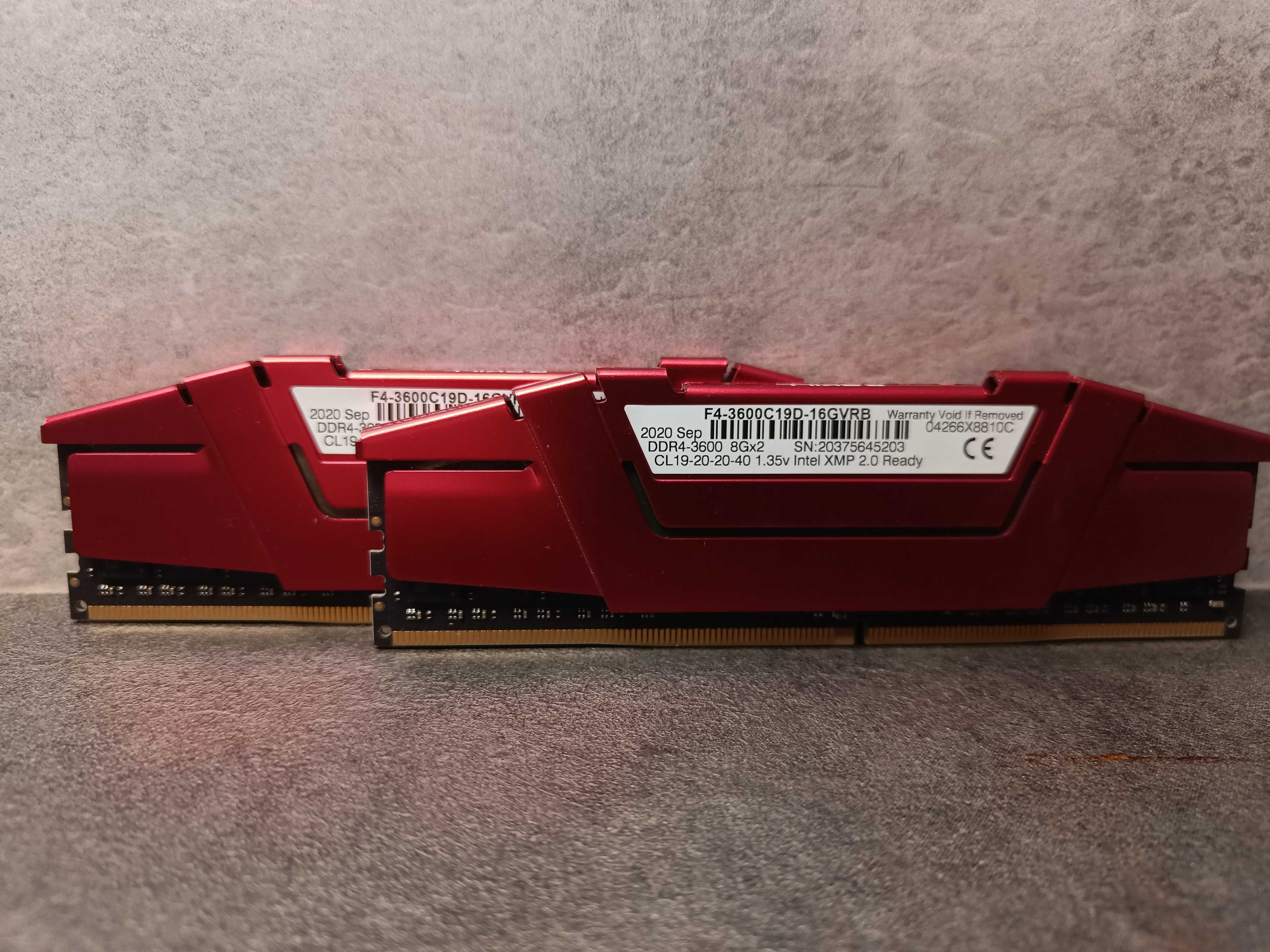 Pamięć RAM Ripjaws DDR4 16 GB (2x8 GB) 3600MHz CL19 F4-3600C19D-16GVRB