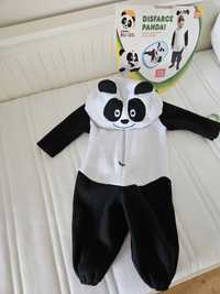 Fato panda 12-18 meses