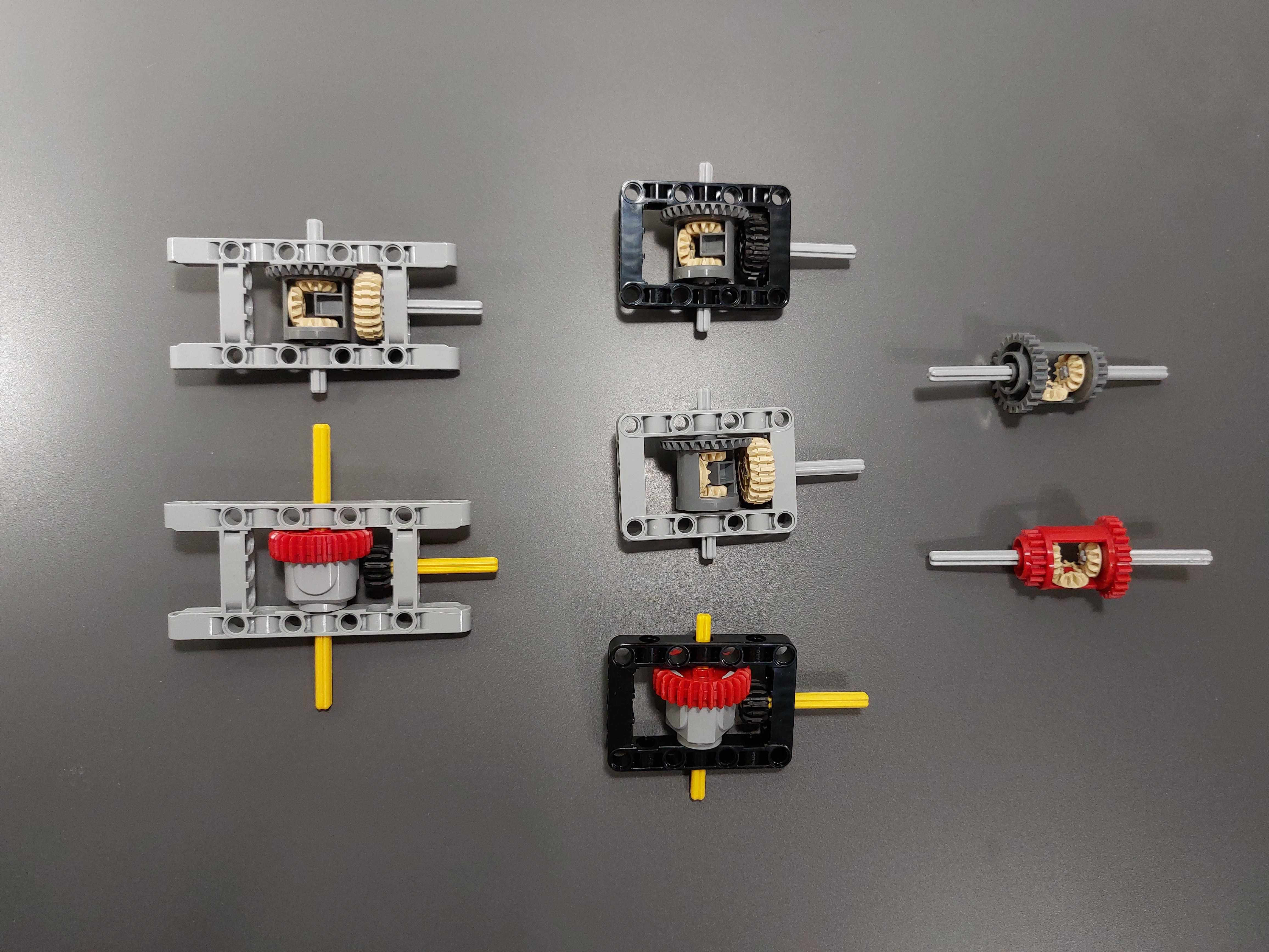 Lego Technic детали (оригинал) - лего дифференциал, редуктор, V6-V8