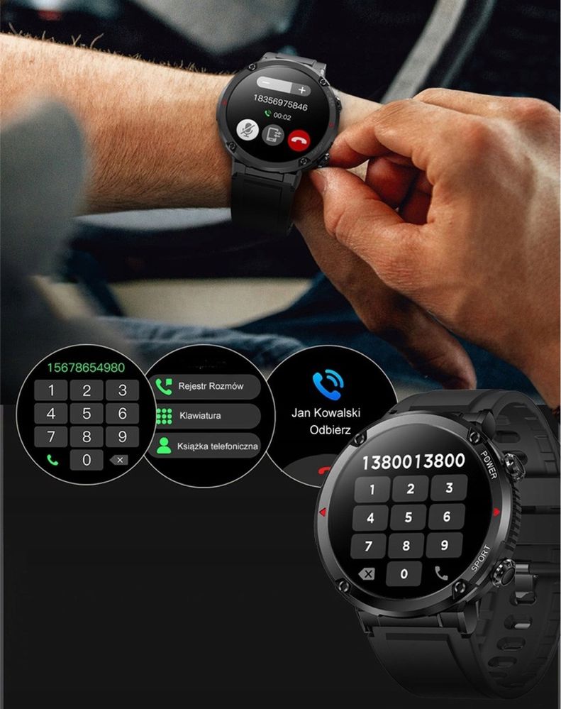 Super wojskowy smartwatch hit