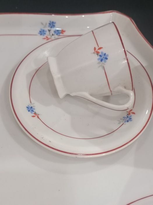 Peças de serviço de café.