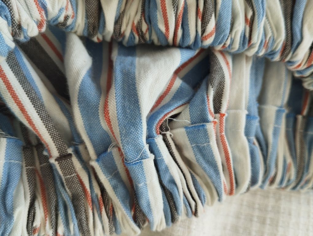 Spódnica midi, szeroka, z koła ,wiosenna, letnia, w paski  r.40/42 szy