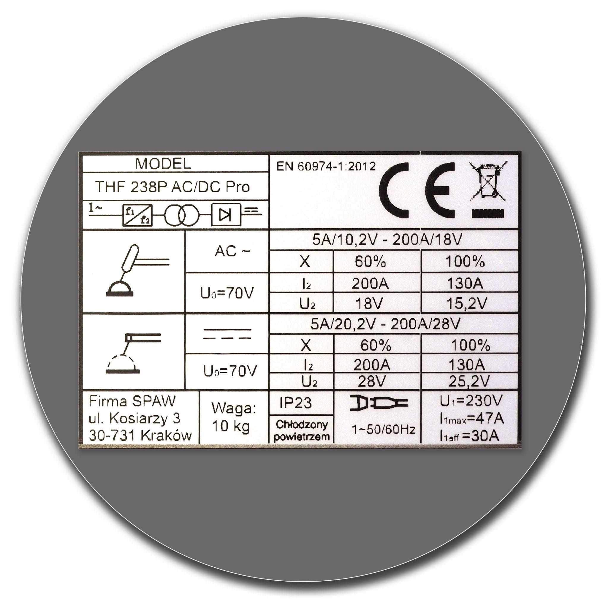 Spawarka TIG MMA THF 238 AC/DC Pro do Aluminium MAGNUM uchw ze ster