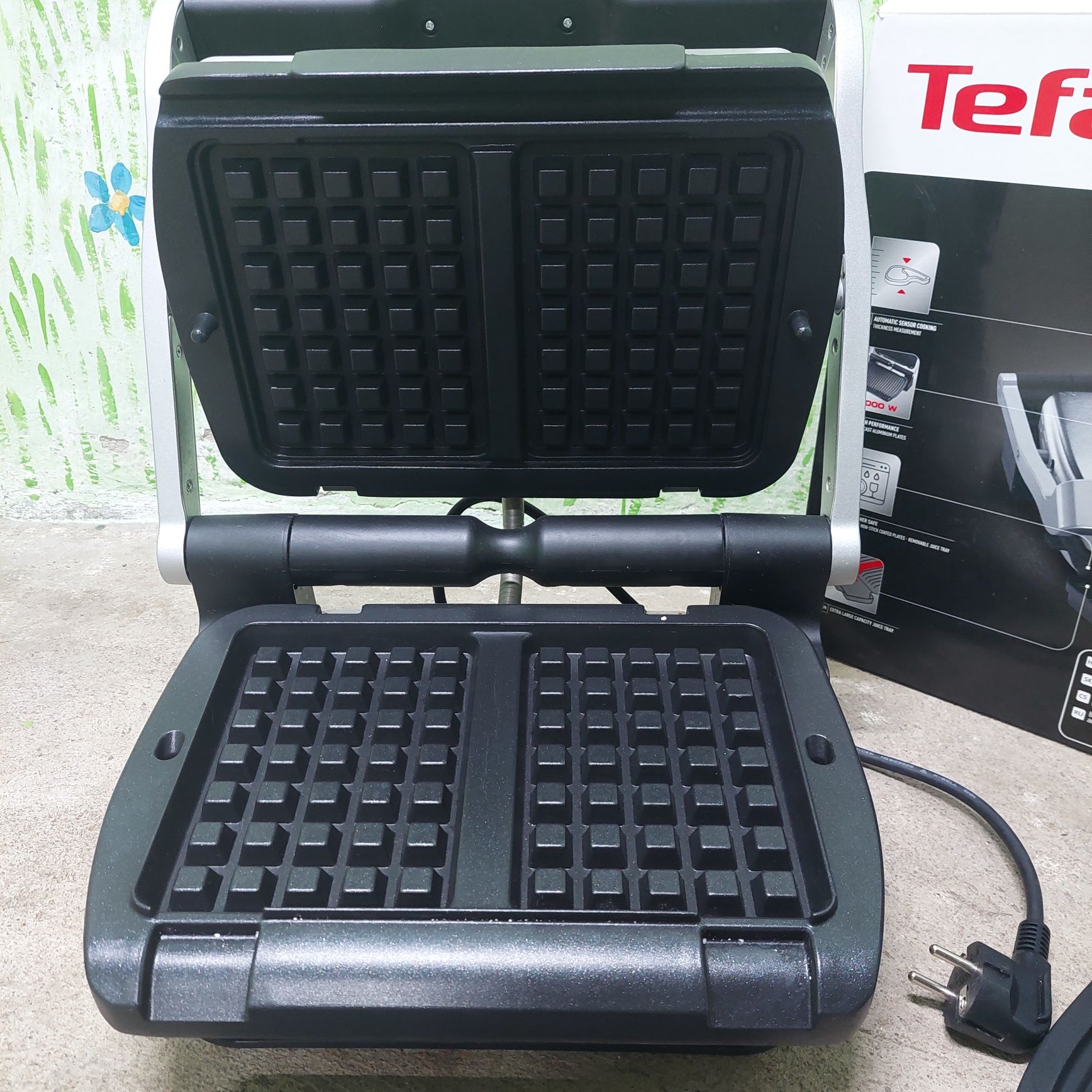 Гриль тефаль tefal initial вафельні пластини