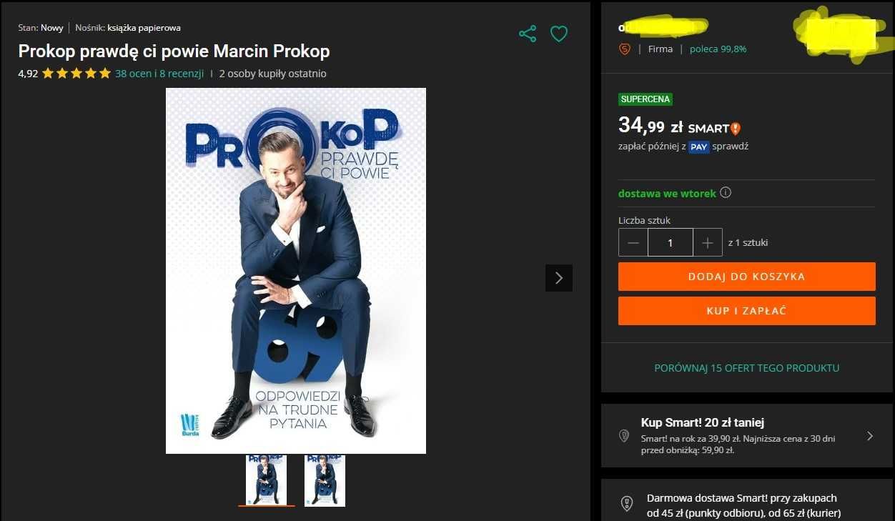 NOWA Książka ,,PROKOP Prawdę ci powie Odpowiedzi na trudne pytania''