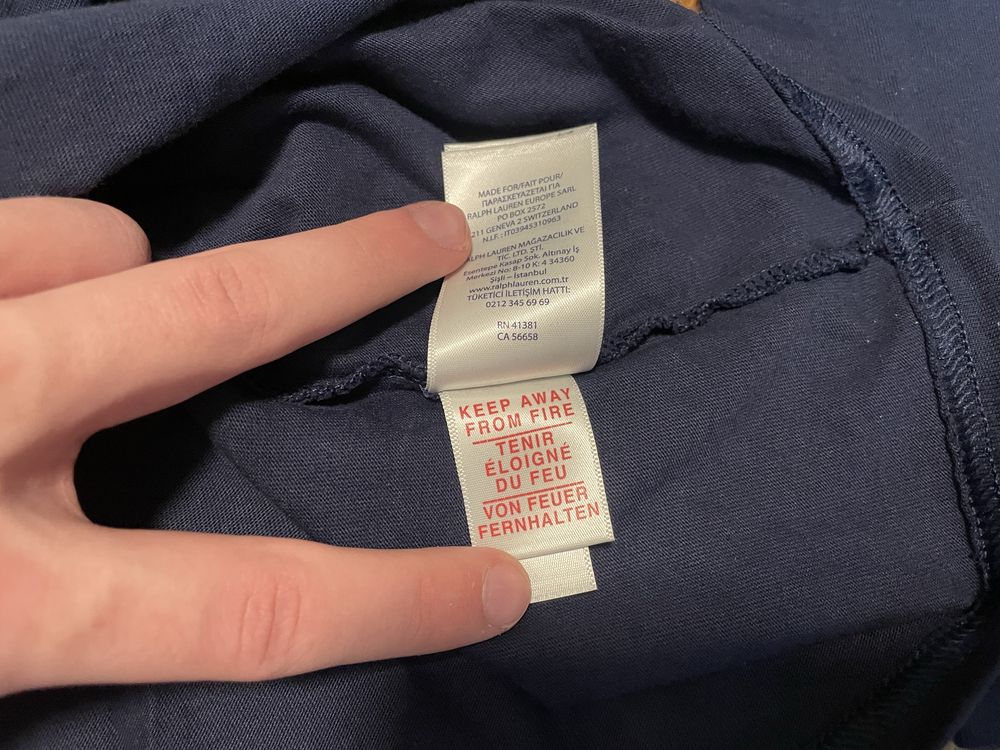 Темно-синій лонг Polo Ralph Lauren / M