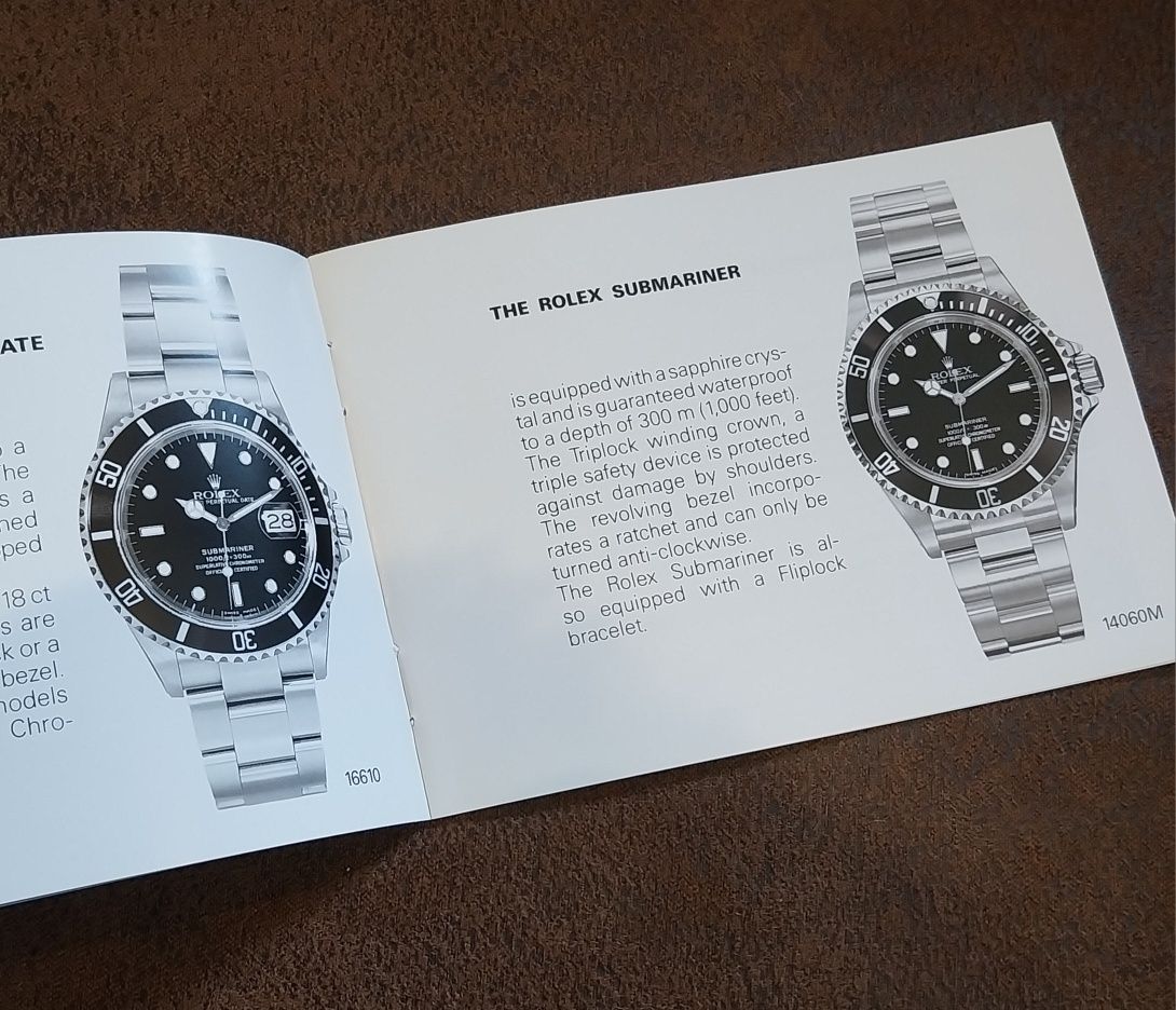 Rolex Submariner booklet em Inglês 05.2010