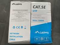 LANBERG Kabel LAN UTP 100Mb/s 305m drut cca szary