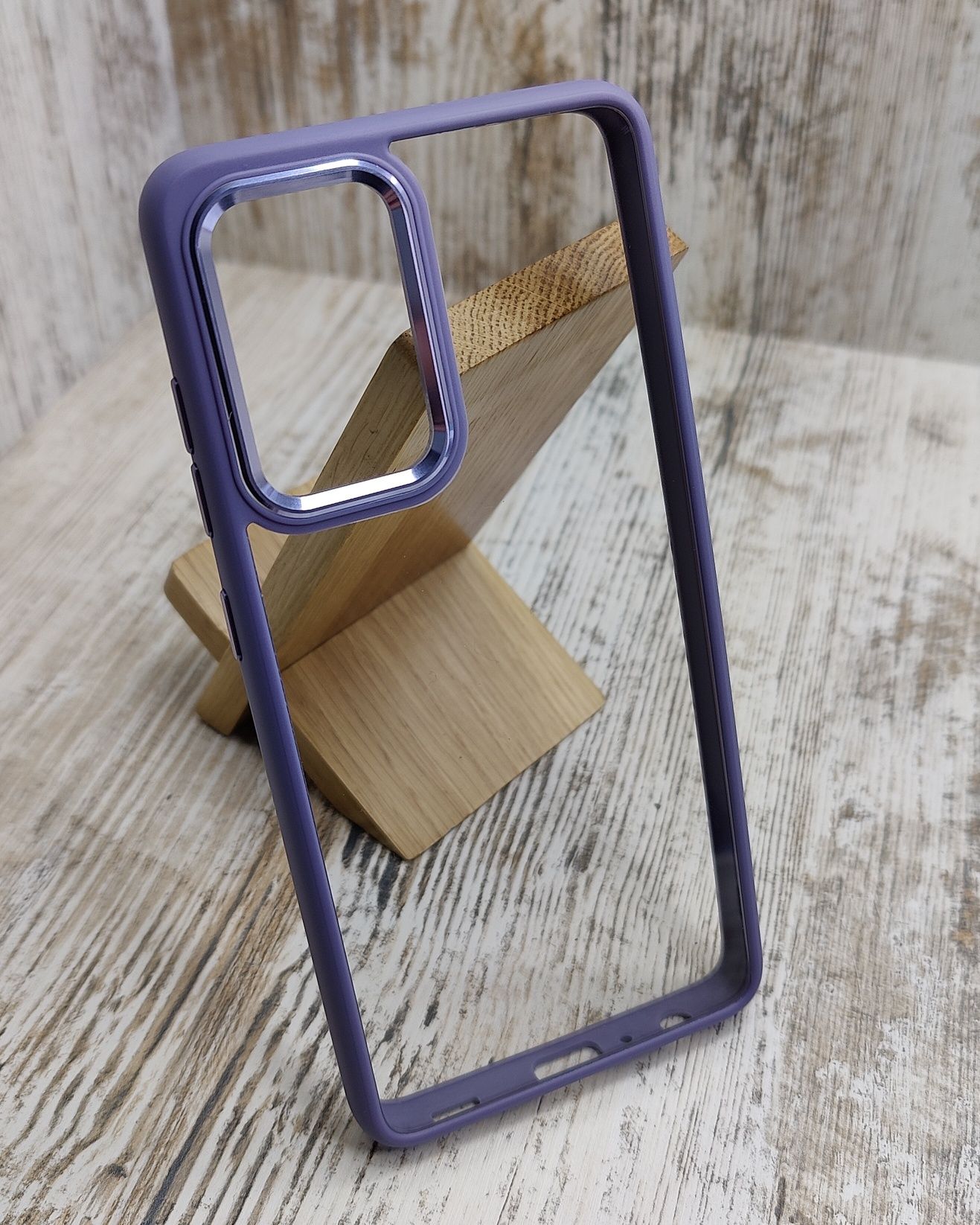Чехол премиум качества Clear Metal на Samsung A52/ A52s/ S20 FE