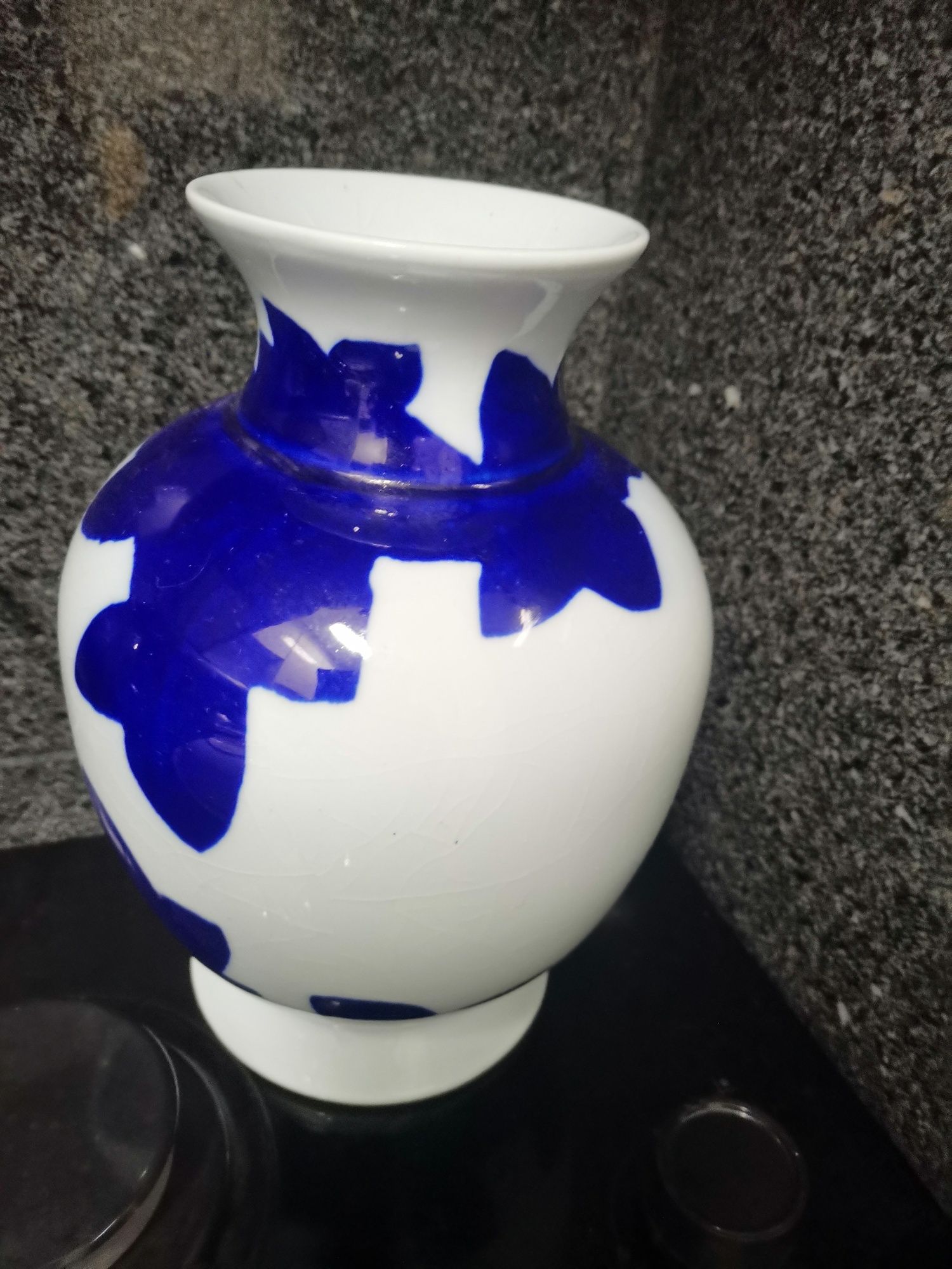 Jarra de 23cm com decoração a azul
