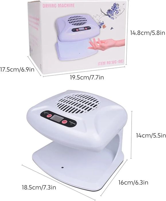 Suszarka do paznokci z automatycznym czujnikiem wc-003 300w