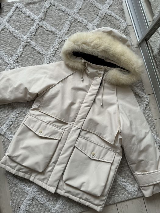 Зимова бежова курта