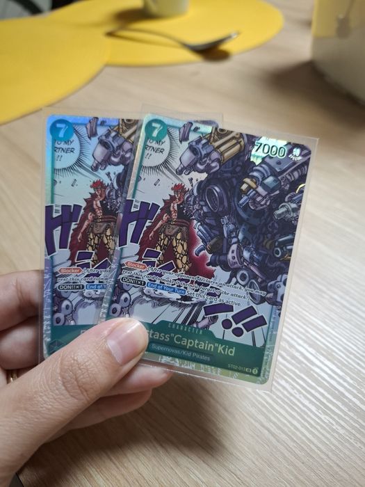 Carta One Piece TCG Eustass Captain Kid Trafalgar Law  St02-013