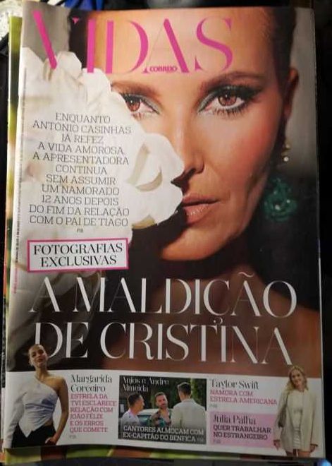 8 Revistas antigas e como novas  sobre Cristina Ferreira - Lote 1