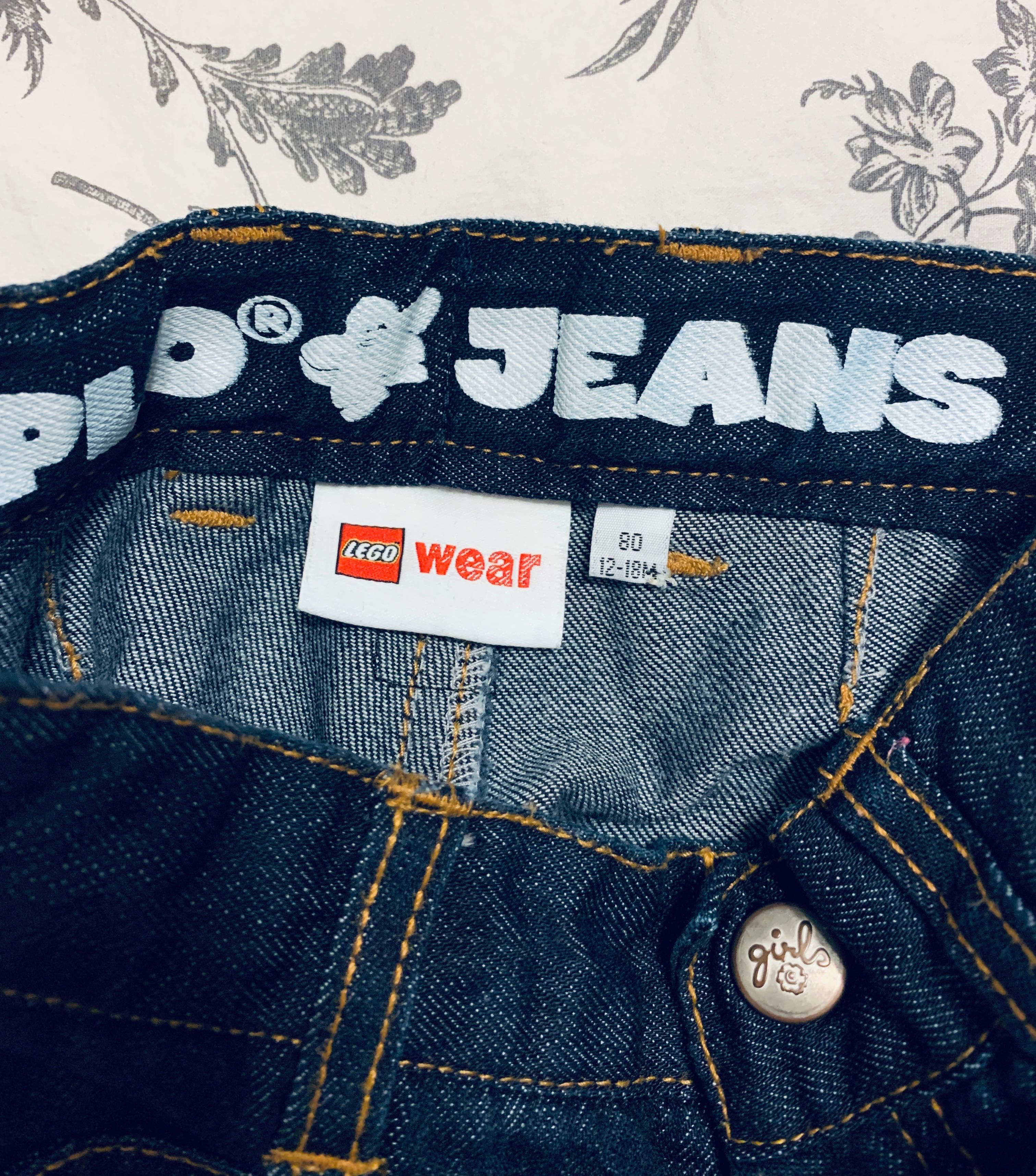 Spodnie jeansowe, nowe, bez metki, Lego Wear, r.80, 12-18 m-cy