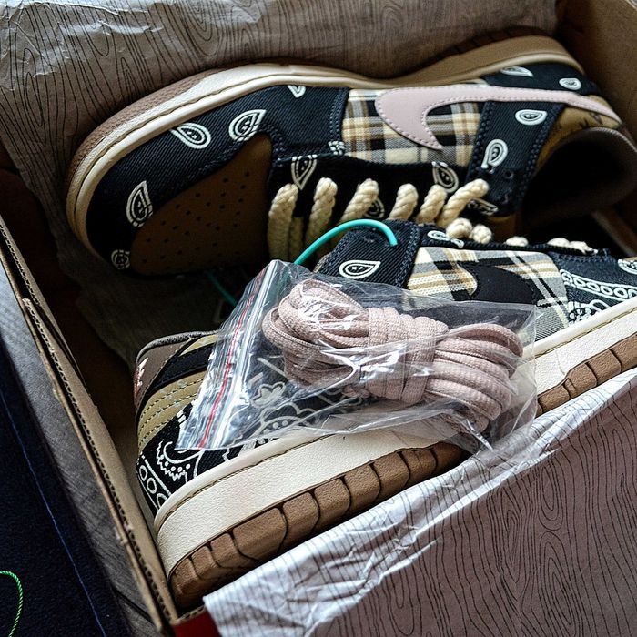 Мужские кроссовки Travis Scott x Nike SB Dunk Low 'Cactus Jack' 40-45