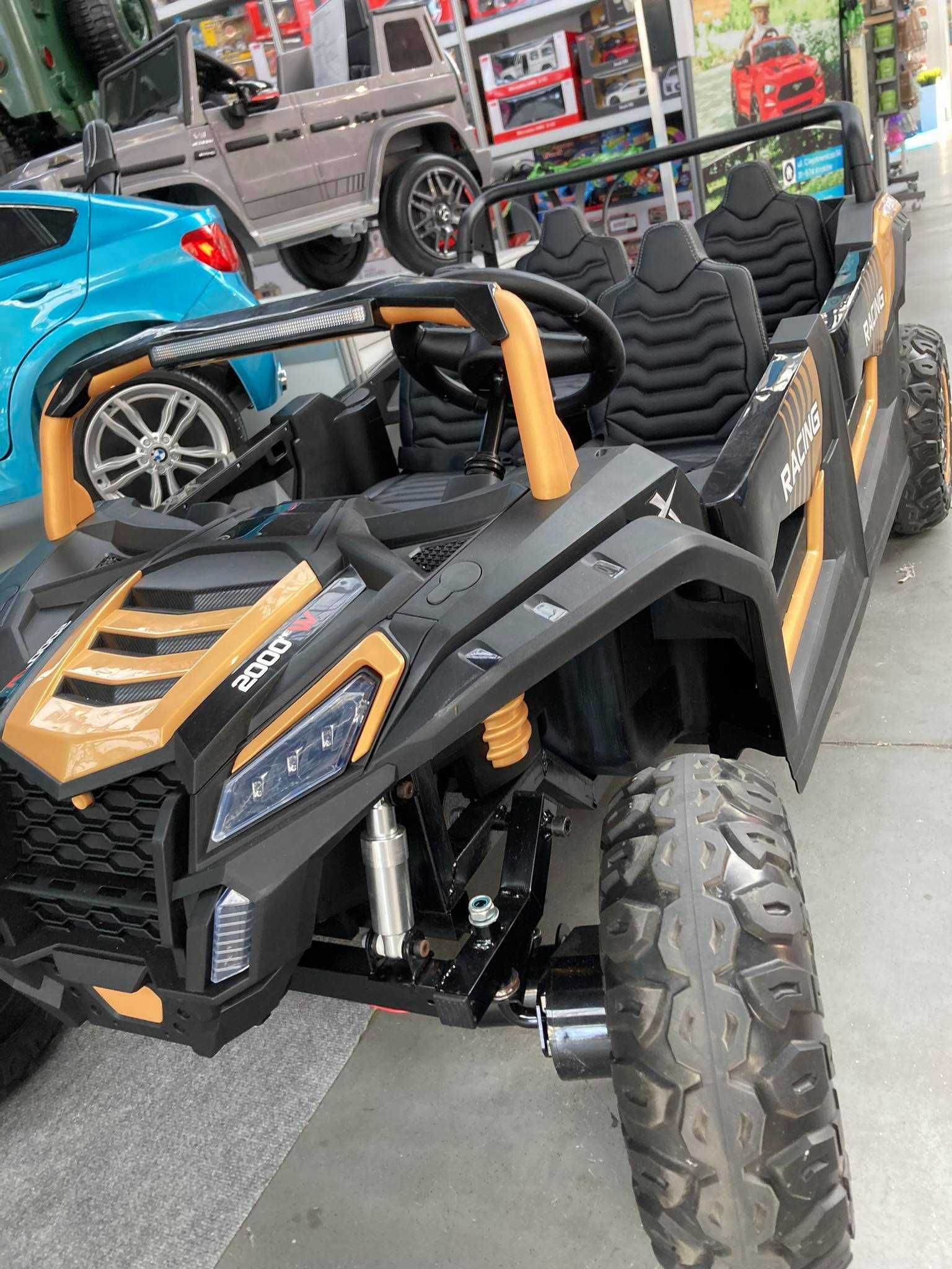 Auto  4-osobowy Buggy ATV RACING UTV2000  do 160 kg 4x4 24V