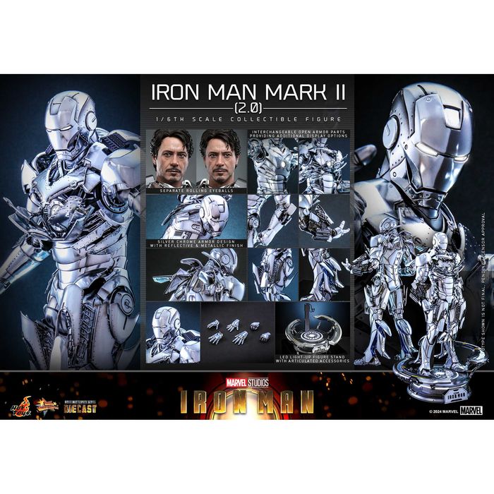 Figura Hot Toys Iron Man Mark II  2.0 (DIECAST)