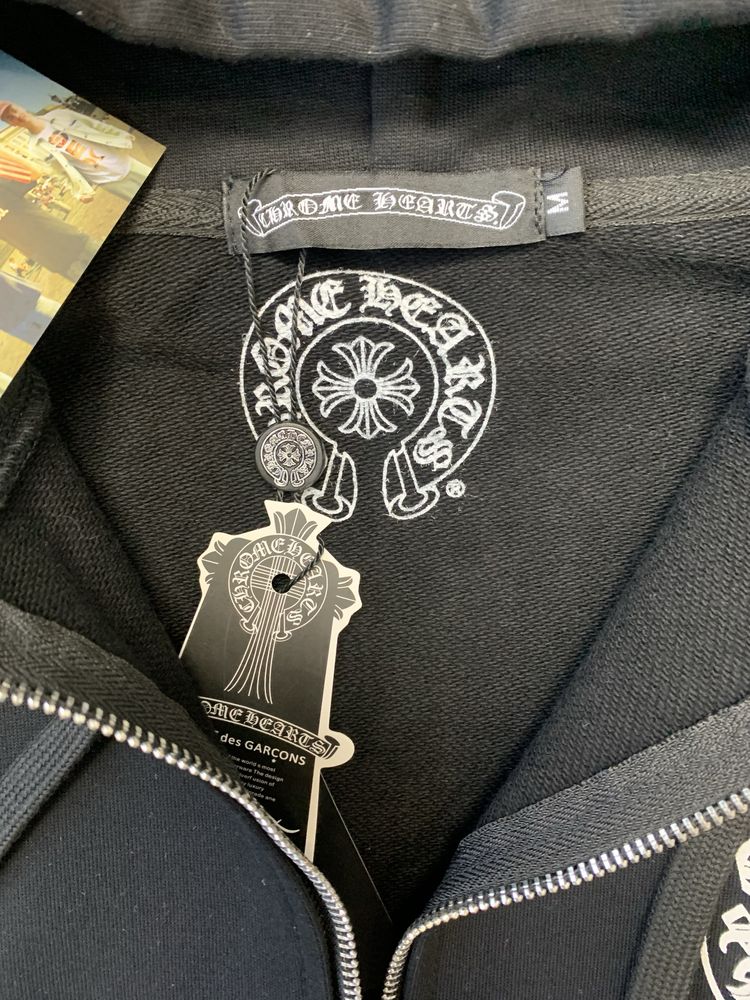Chrome Hearts Zip Up Hoodie Black (Bluza)