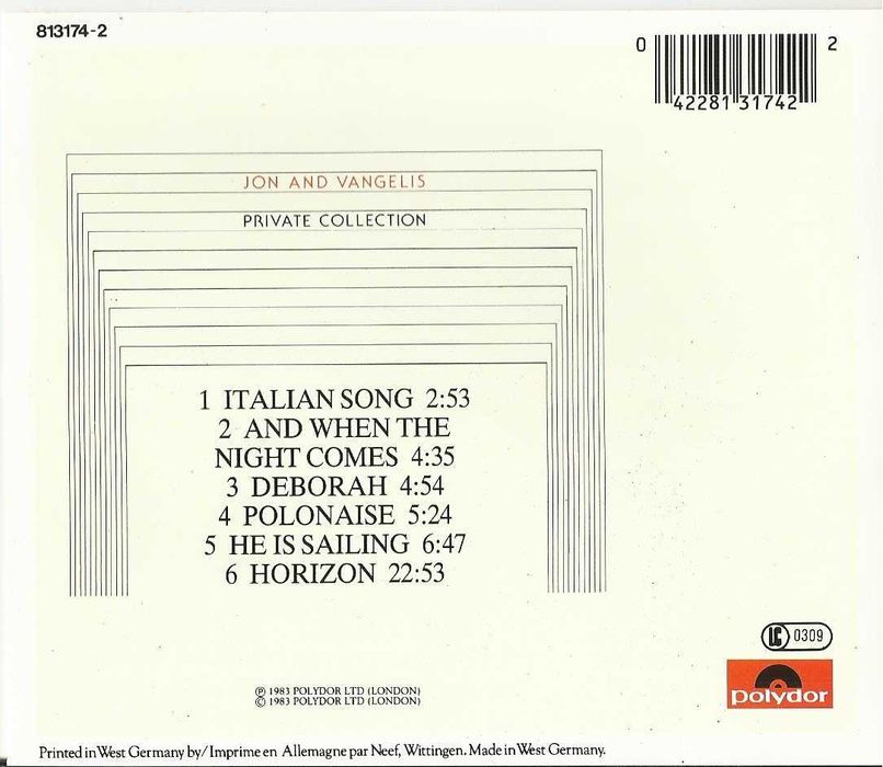 Jon and Vangelis - Private Collection
