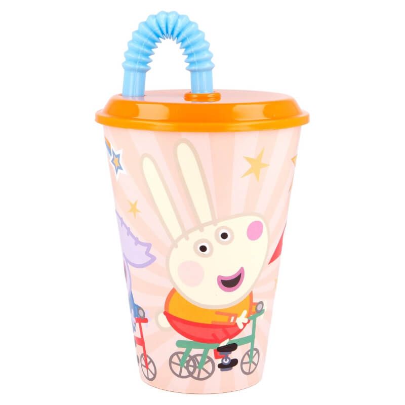 Kubek Ze Słomką Świnka Peppa George Bidon 430Ml