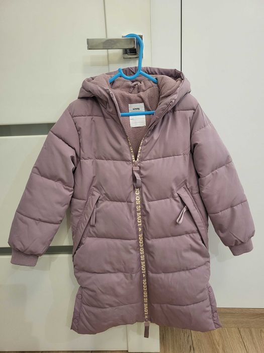 Kurtka zimowa dziewczęca w rozm 128 jak nowa