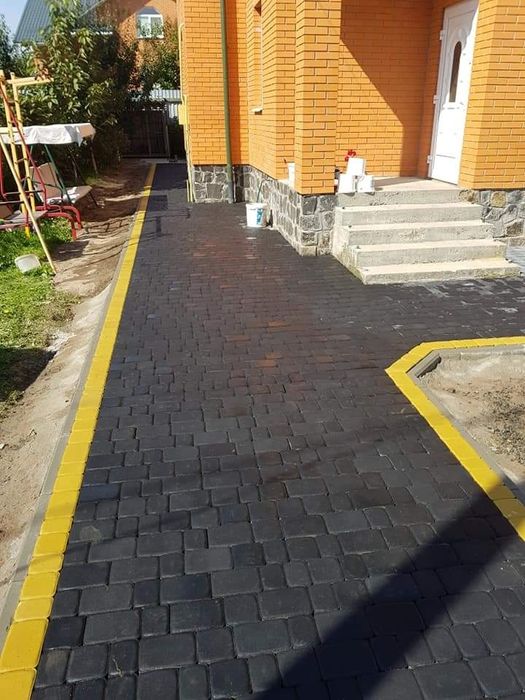 Тротуарна плитка та бруківка,бордюр,поребрик.