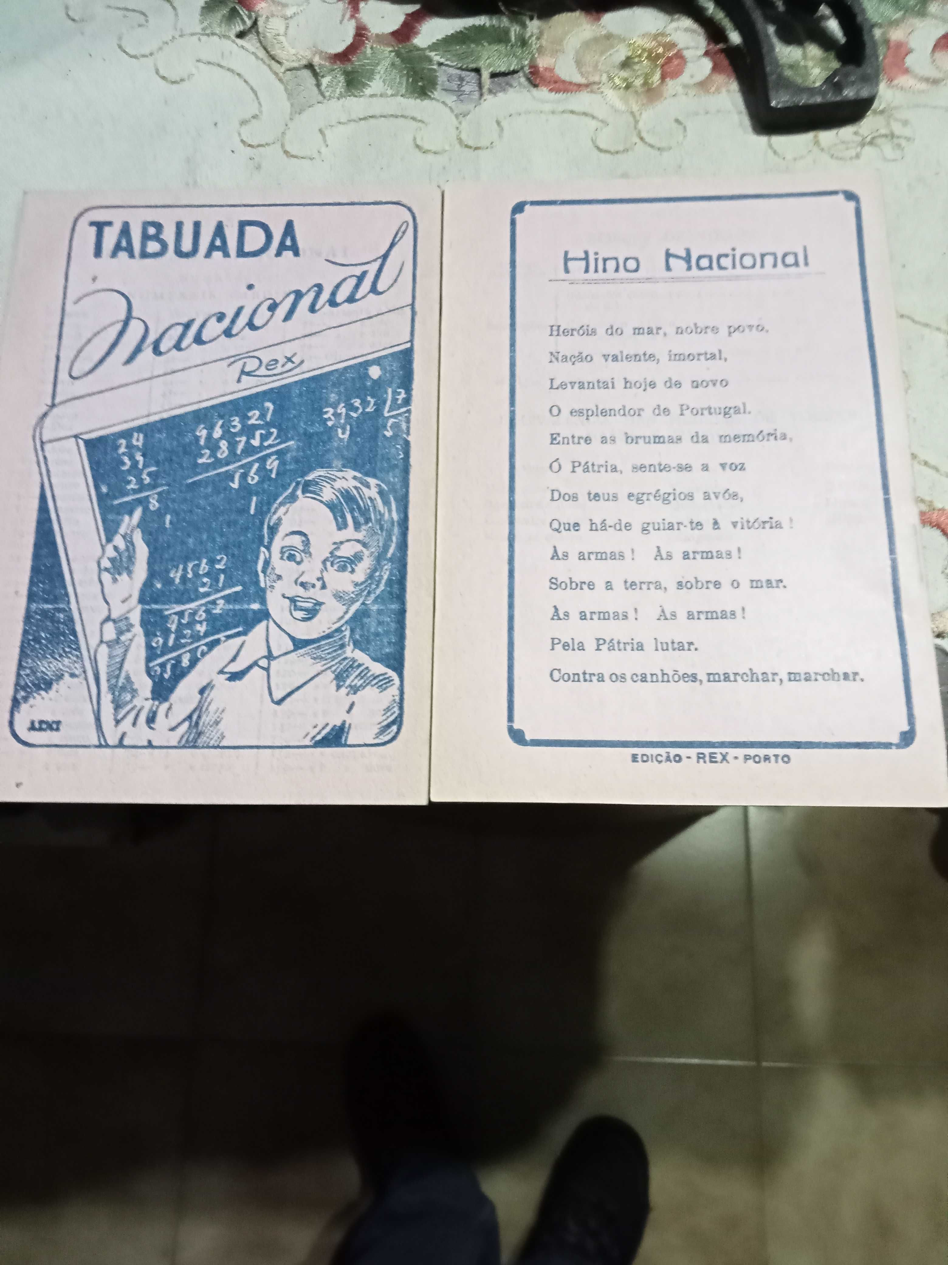 escola antiga-caderno lusito+ cadernos  +tabuadas