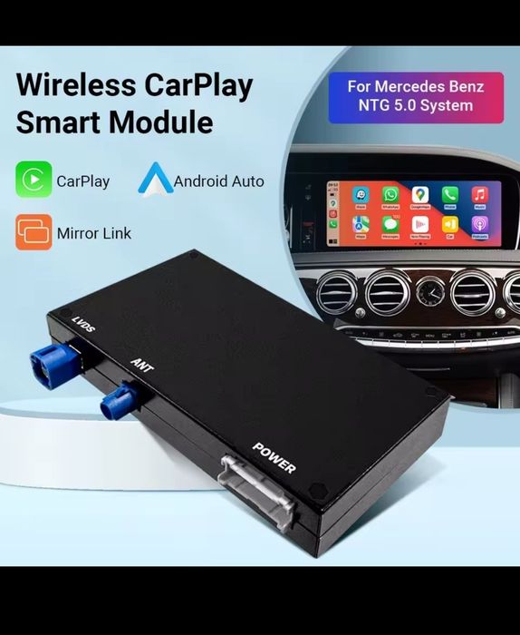 Mercedes wireless Carplay e Android auto para NTG 5.0