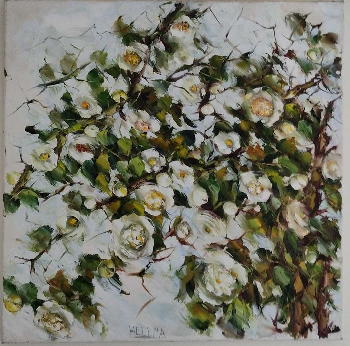 Quadro Helena Amaral - Rosas Desmaiadas