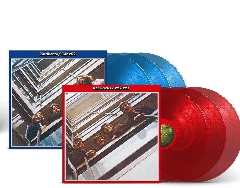 The Beatles 2x 3 Winyls Box Red & Blue