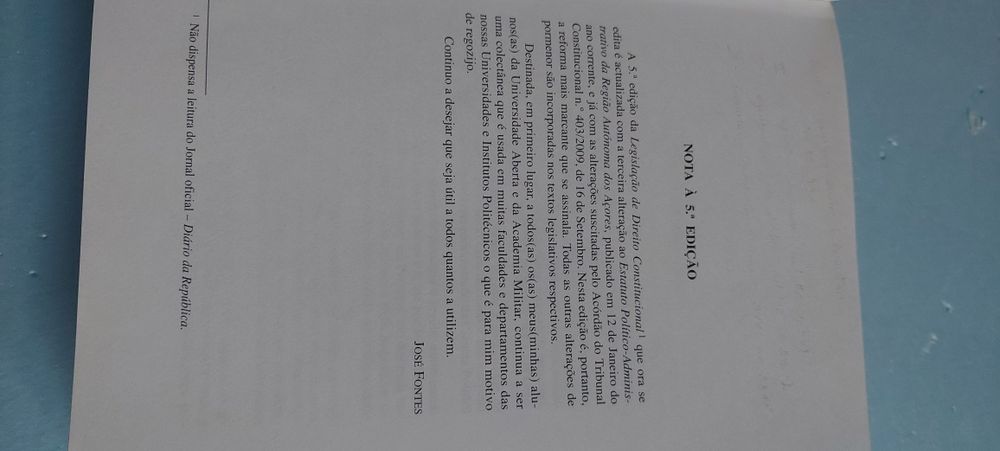 Livro - legislação de direito constitucional