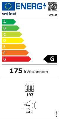 Nowa Winiarka Vestfrost WFG 185 197 Butelek 24m-ce gw. FV23%