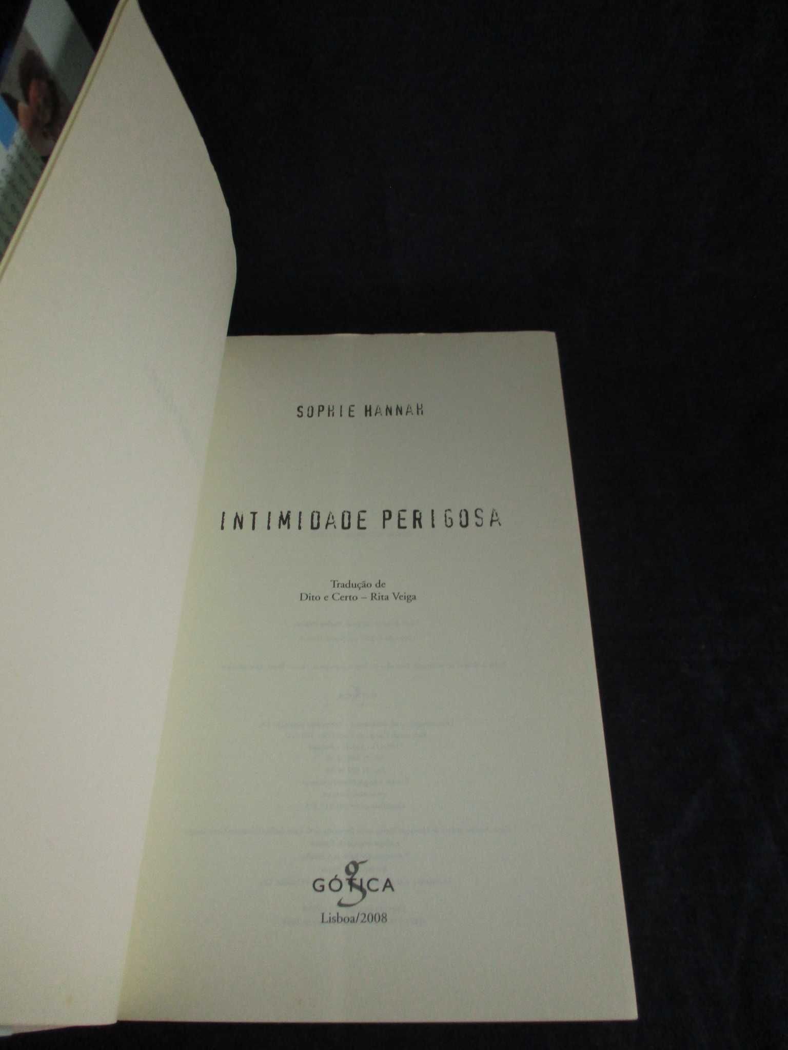 Livro Intimidade Perigosa Sophie Hannah