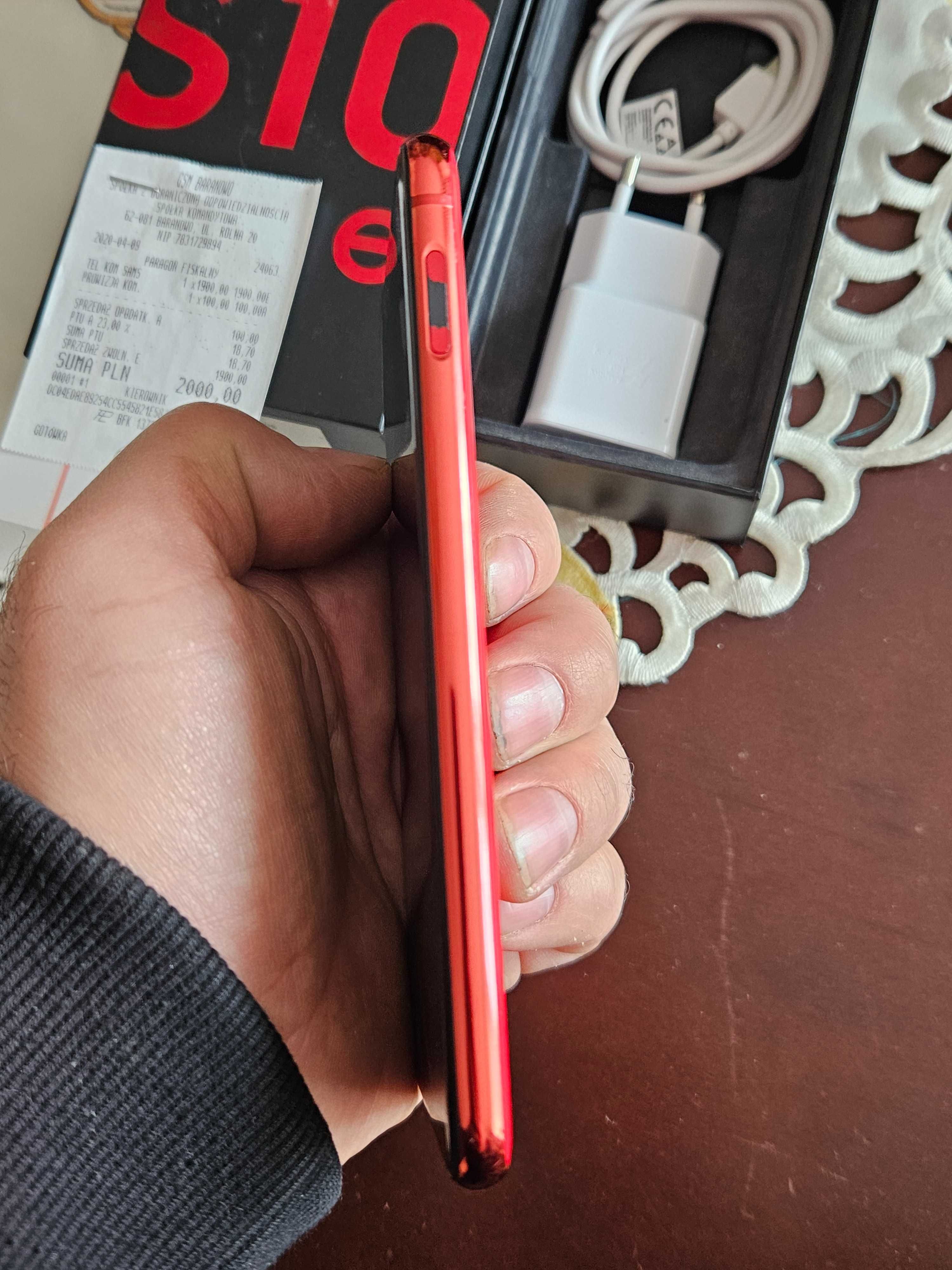 Samsung S10E NOWA bateria ORG. SM-G970F 128/6 ladowarka czerwony red