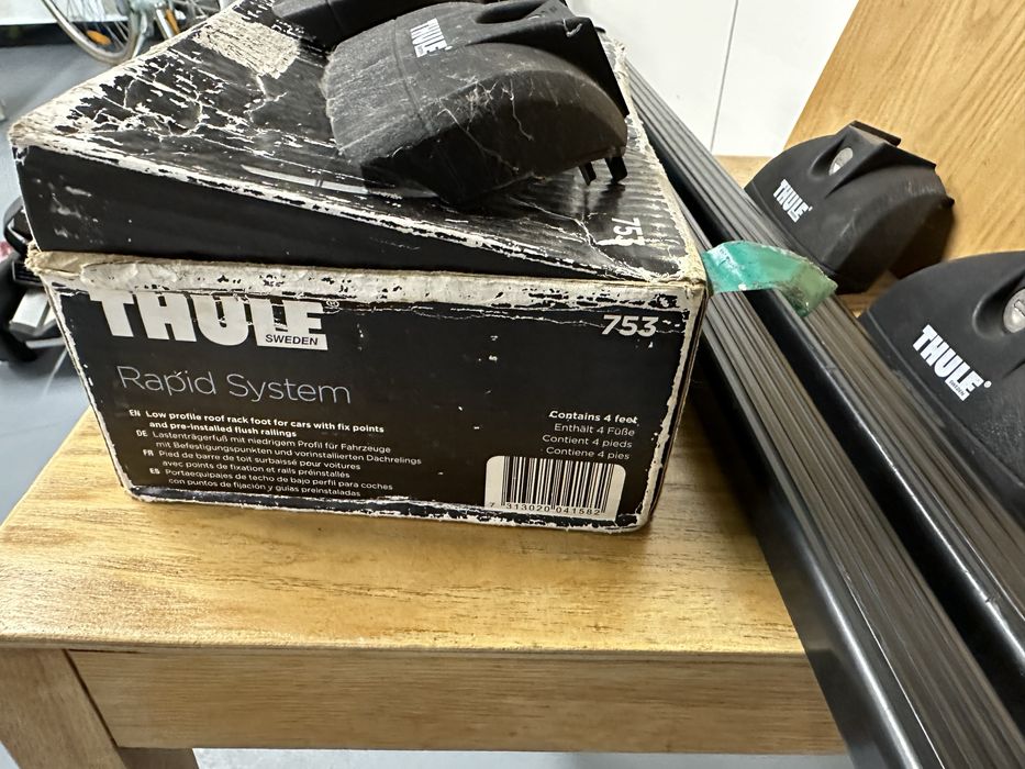 Barras da thule em bom estado