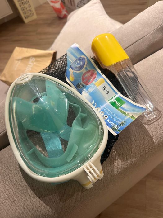 Маска для плавання снорклінгу