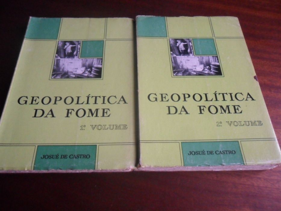 "Geopolítica da Fome" de Josué de Castro - 2 Volumes