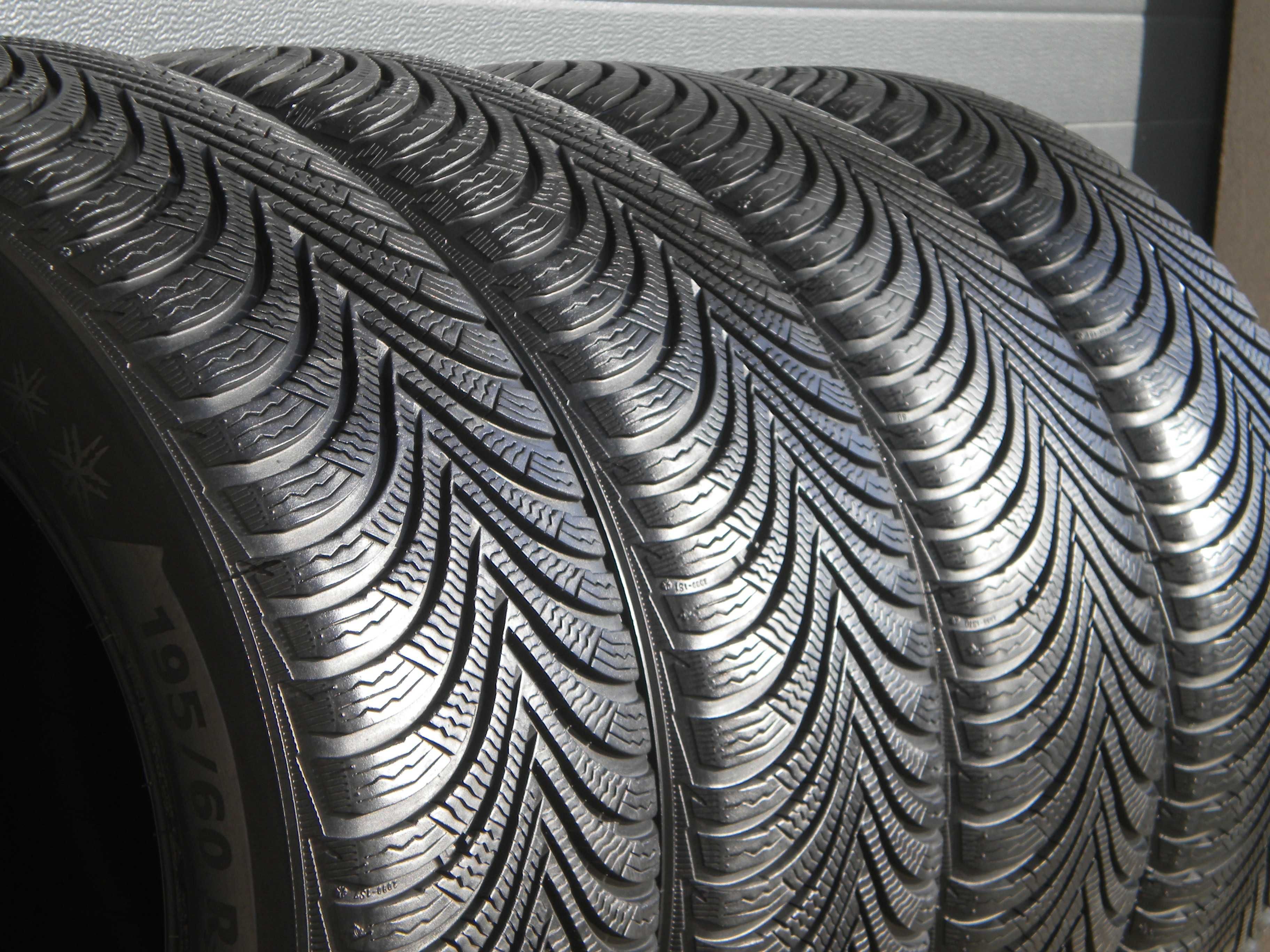 ! 4x Opony zimowe 195/60R16 MICHELIN ALPIN 5 bardzo ładne około 8mm
