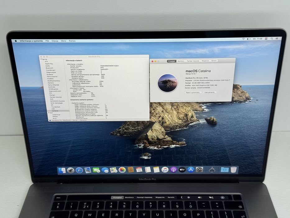 MacBook Pro 16 (A2141) - i7/32GB/512GB - faktura VAT 23%