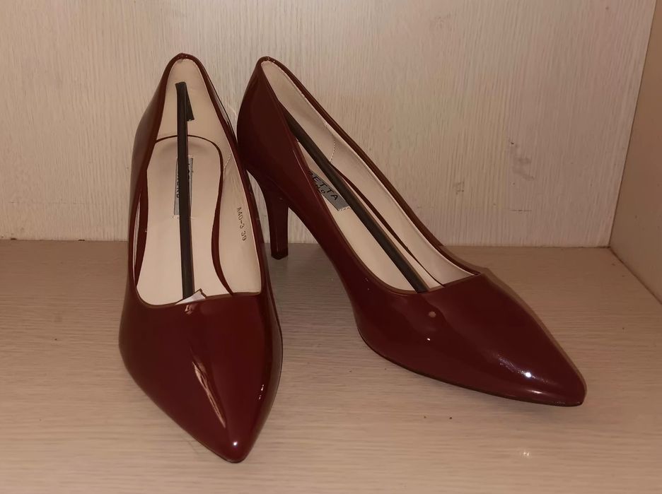 Туфлі класичні, колір марсала