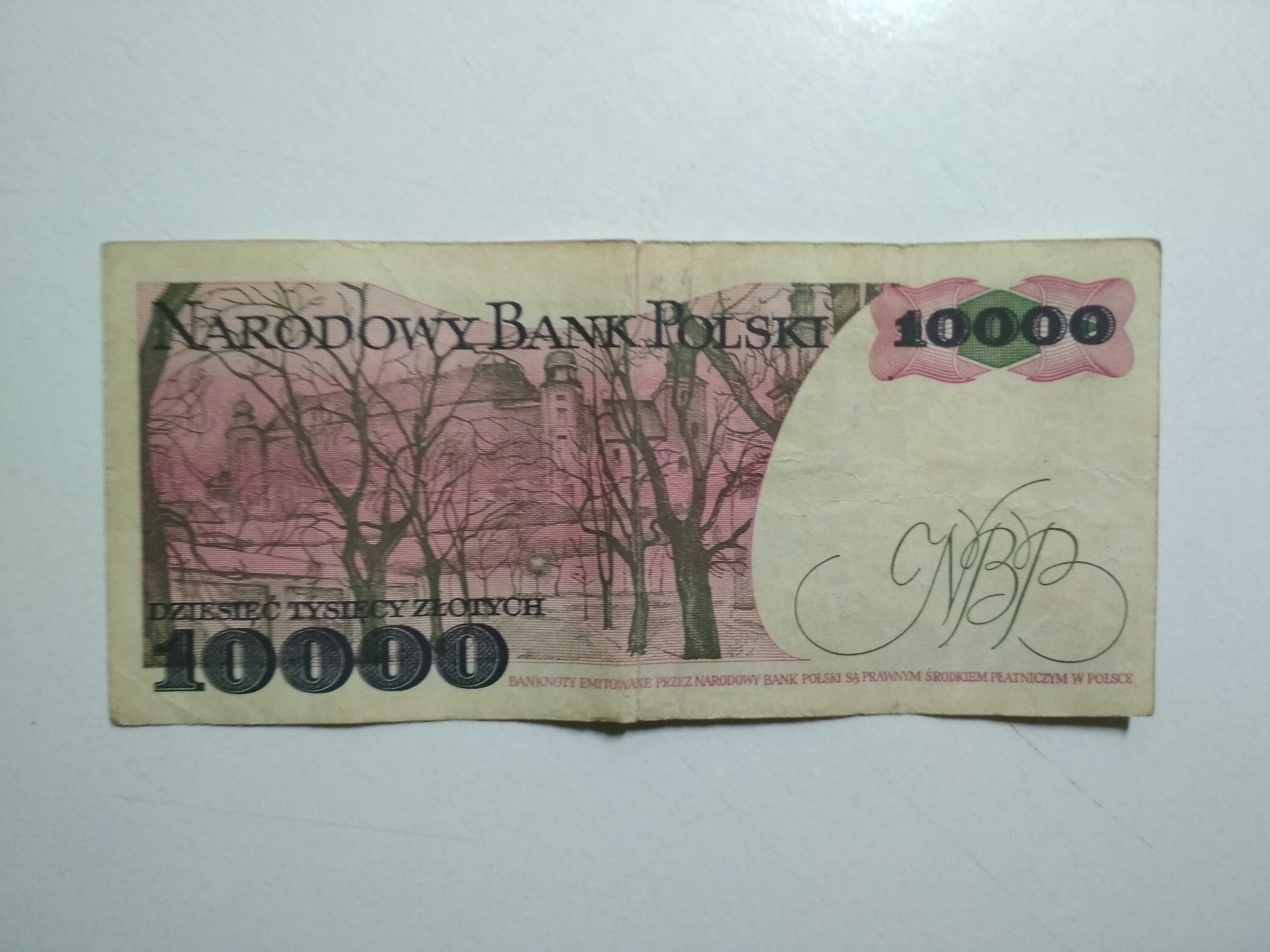 Banknot 10000 zł PRL Wyspiański H