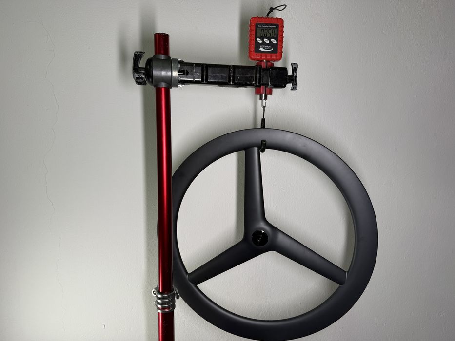 Koło triathlon trispoke śmigło czasowe przód TRI60 opona tubeless disc