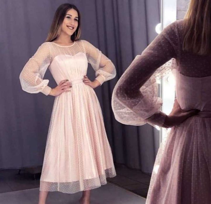 Krótka suknia ślubna różowa wesele druhna cywilny 40 L, 46 XXXL