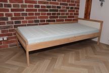 Łóżko dziecięce SNIGLAR IKEA 70x160 cm, bukowe z materacem i stelażem