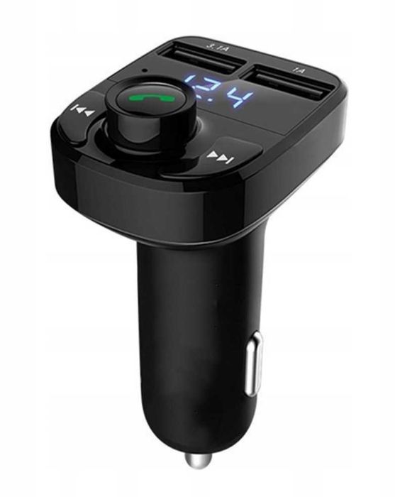 TRANSMITER ładowarka 2xusb FM SD MP3 bluetooth